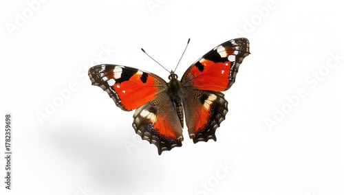 Apollo butterfly in flight,...