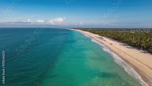 Aerial perspective of sandy...