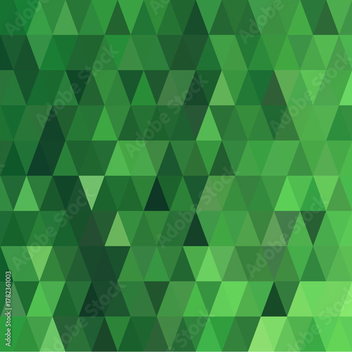 Abstract vector background. Presentation template. Decor element. Green triangles. polygonal style. eps 10