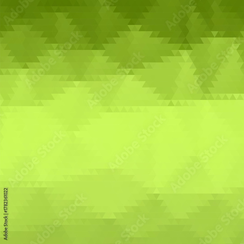 Green triangular pattern, geometric wallpaper. Abstract background. Vector illustration.