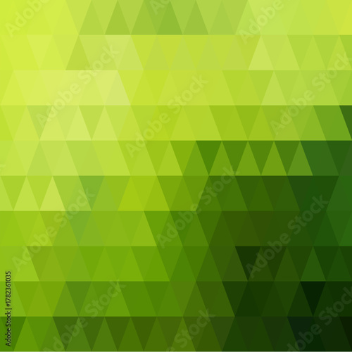 Green triangular pattern, geometric wallpaper. Abstract background Vector illustration. EPS 10