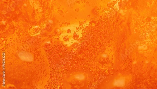 Close-Up of Bubbles in Oran...