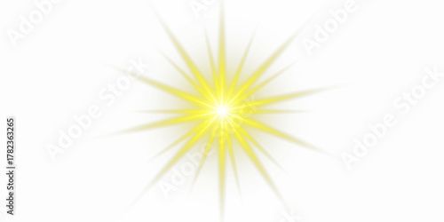 PNG sunlight special lens flare light effect. light effect with golden glow, sparkles, and a magic halo. Bright Golden Light Burst isolated on a transparent background. Creating Stadium Atmosphere. 