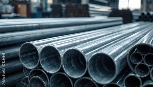 Stacked galvanized steel an...