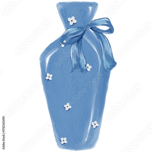Blue flower vase