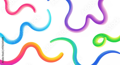 Abstract colorful paint splash vector illustration with wave pattern
