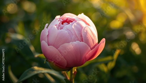 Closeup of vibrant pink peo...