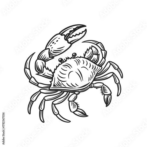 vector illustration of a tattoo of a fish