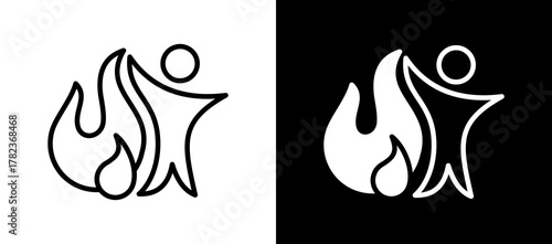 Passion whiteblack icon