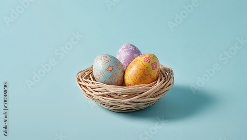 Charming Easter eggs restin...