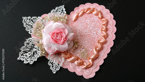 Elegant greeting card adorn...