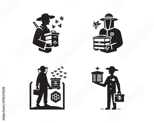 beekeeper, hive box, beekeeping, honey bee, apiary, beekeeper suit, honey production, bee farm, beehive, apiculture, bee worker, honey collector, bee care