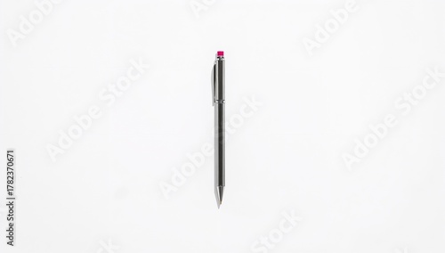 Colorful pens arranged on a...