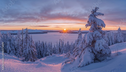 Snowy Winter Landscape Duri...