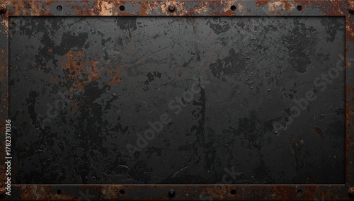 Worn dark metal texture wit...