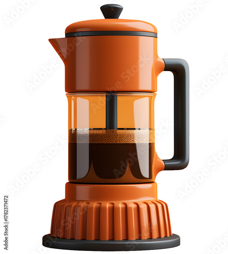 coffee maker isolated background.