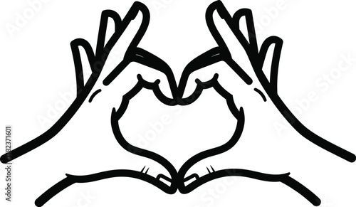 Show your love with this hand-drawn heart symbol, perfect for Valentine's Day or expressing affection in your designs and creative projects