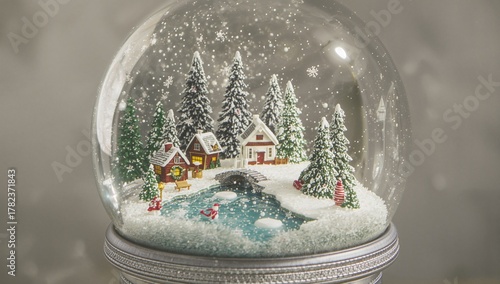 A cozy winter setting enclo...