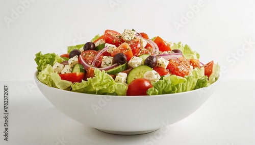 A Large White Bowl Filled W...