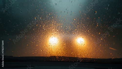 Fuzzy, moist lights emanati...