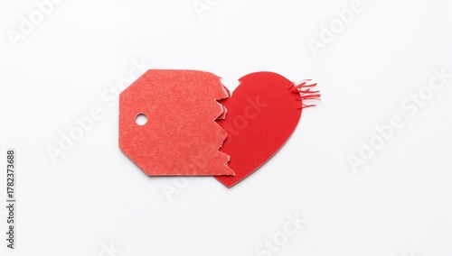A heart-shaped paper sticke...