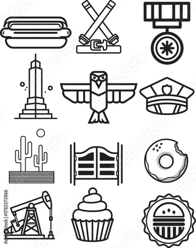 American icons and symbols