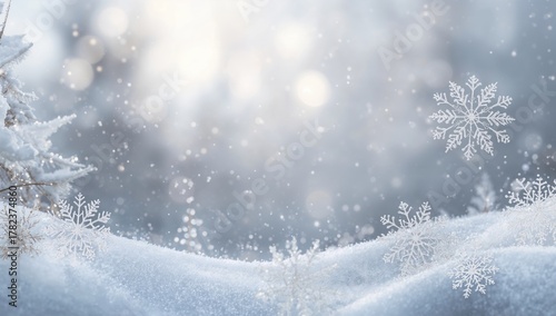 Wallpaper Mural Illustrated snowflakes in a 2D design, enhancing winter scenes for seasonal card and gift creation Torontodigital.ca