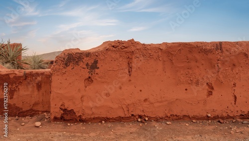 Clay wall texture and backg...