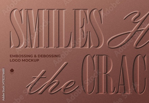 Embossing & Debossing Logo Mockup