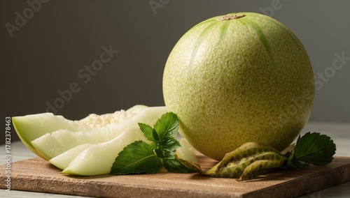 Fresh Honeydew Melon Slices...