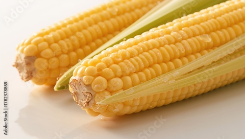 Closeup of fresh sweet corn...