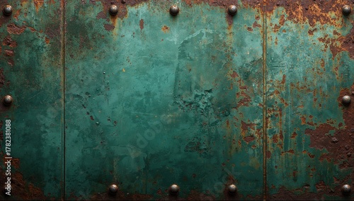 Green metal plate texture b...