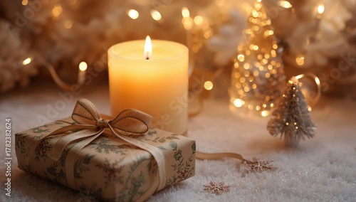 A festive arrangement with ...