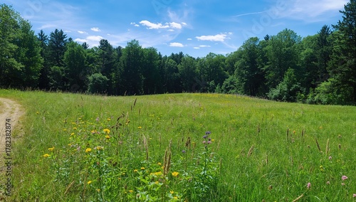 Vibrant Summer Meadow with ...