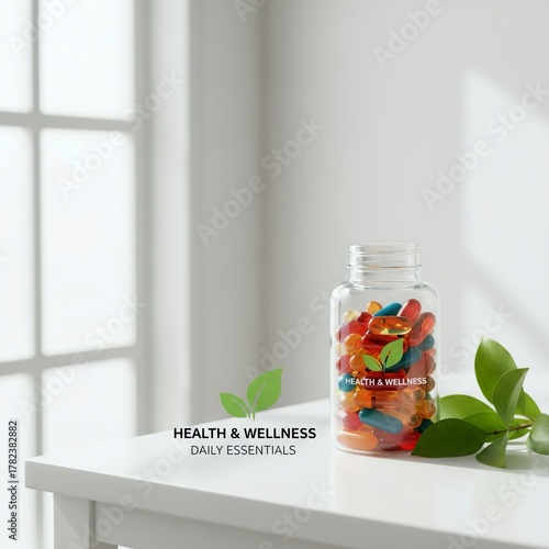 DAILY ESSENTIALS: VIBRANT MULTIVITAMIN CAPSULES IN BRIGHT LIGHT