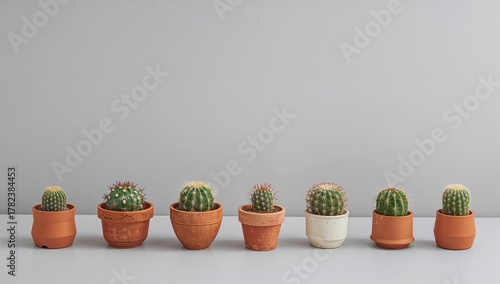 Assortment of small potted ...