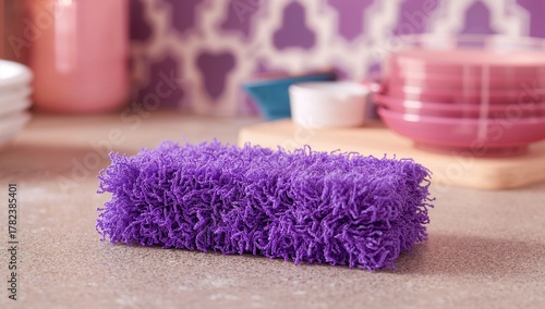 Purple nylon thread texture...