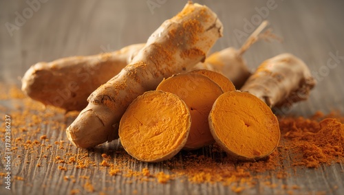 Close-up of sliced orange w...