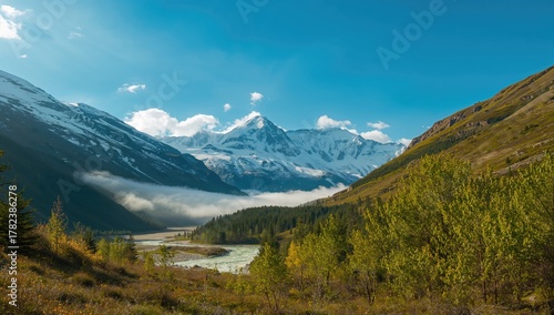 Stunning alpine scenery fea...