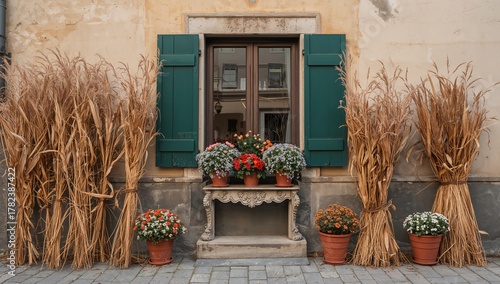 Facade of an Italian home a...