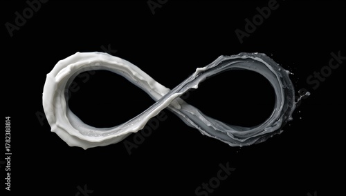 Isolated splash of milk cre...