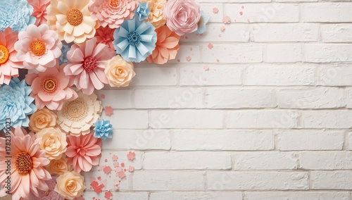 Decorative paper blooms for...