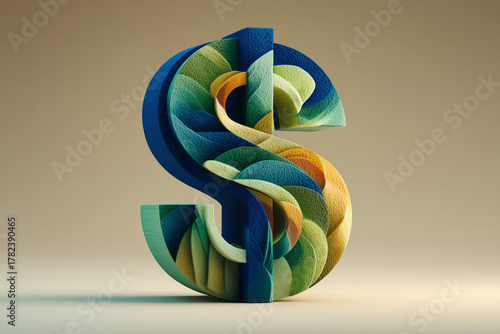 Abstract Dollar symbol