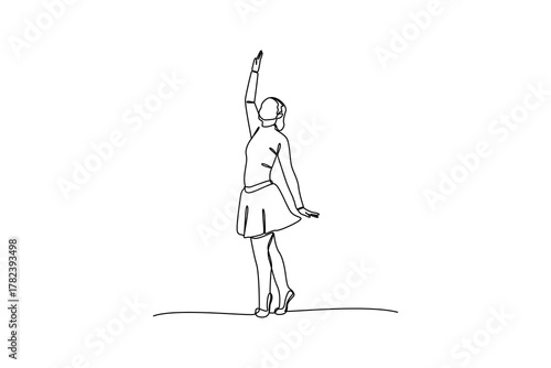 Simple continuous line drawing of all about traditional dance. simple line, creativity designer. Vector, Designer.