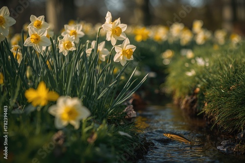 Lovely pale yellow narcissu...