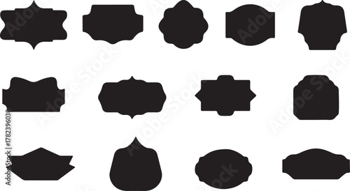 Badge silhouette set