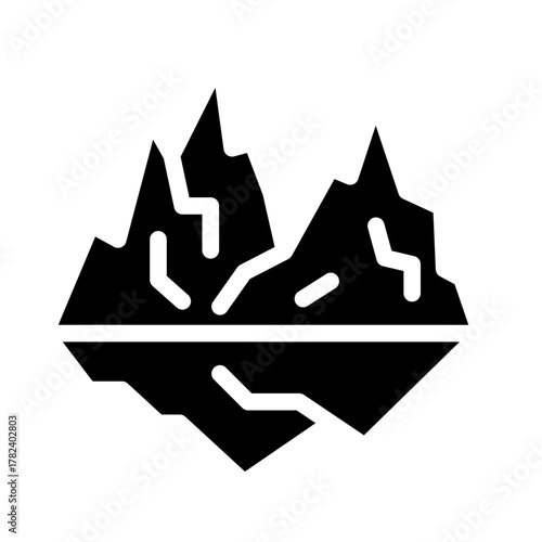 Glacier water icon