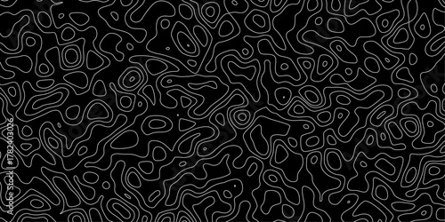 Abstract line of the topographic map. Topographic map lines, contour background. Geographic abstract grid. Topography map background. Vector geographic contour map. 