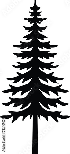vector tree silhouette