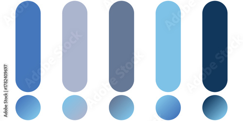 a set of pastel color palletes